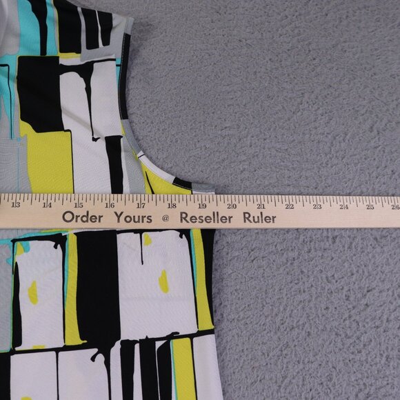 Jamie Sadock Top Womens M Sleeveless Abstract Colorful Tennis Golf Performance - Picture 12 of 12